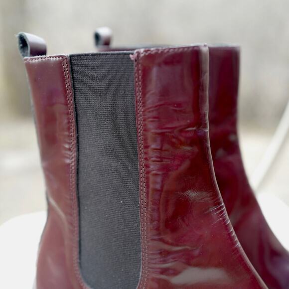 Burgundy Ankle Boots for Women - Picture 11 of 15